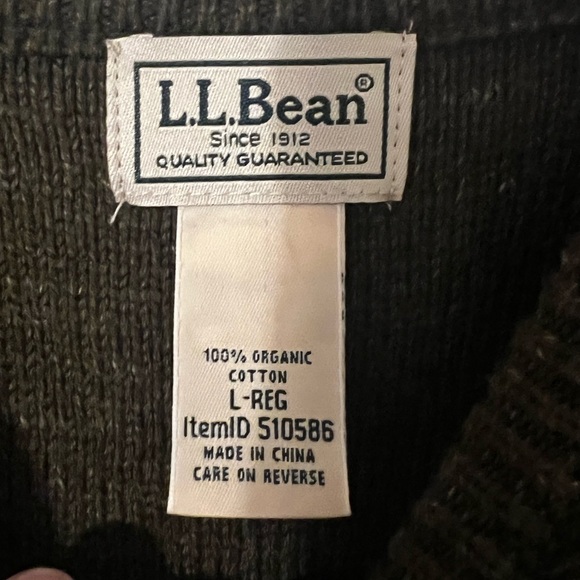 L.L. Bean Organic Cotton Crew Sweater 510586 - Picture 8 of 9